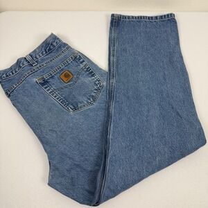 Carhartt Mens B180 DST Traditional Fit Straight Leg Jeans Blue 44x32 (42x30)